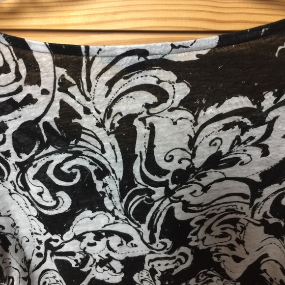 100% linen women’s blouse LRLauren large black Gray cool breathable lightweight - Picture 4 of 6